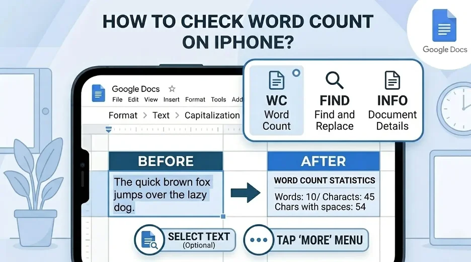 How to check word count on iPhone using Pages, Google Docs, Word, Notes, and Safari